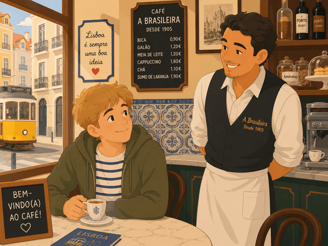 A primeira manhã do João em Lisboa