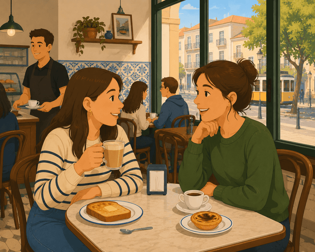 At the Café with Ana
