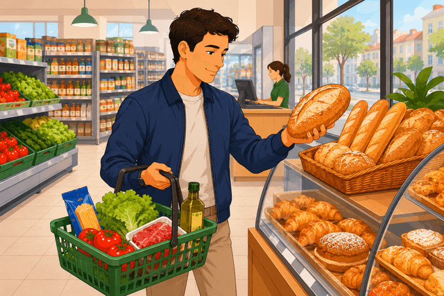 At the supermarket